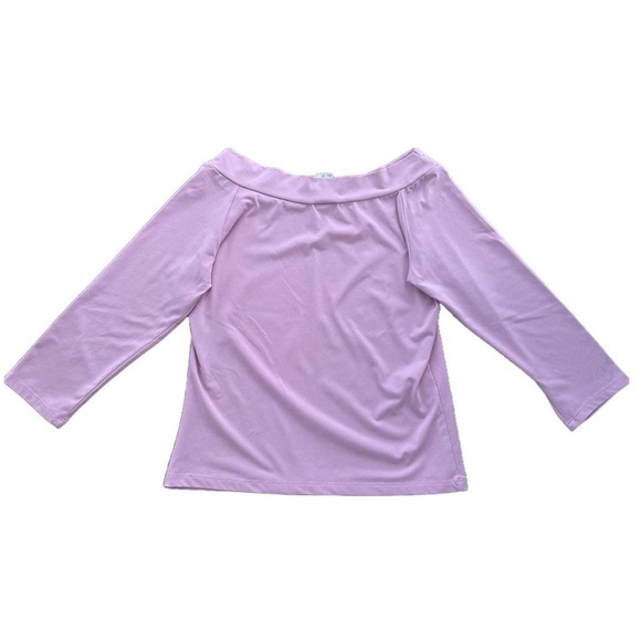 ⭐️JKLA CALIFORNIA - VINTAGE PINK OFF THE SHOULDER TOO WITH FLOWER ACCENT⭐️ - Picture 4 of 4